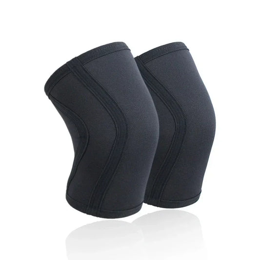 1 par agachamento 7mm joelho mangas almofada suporte das mulheres dos homens ginásio esportes compressão neoprene protetor de joelho para crossfit levantamento de peso