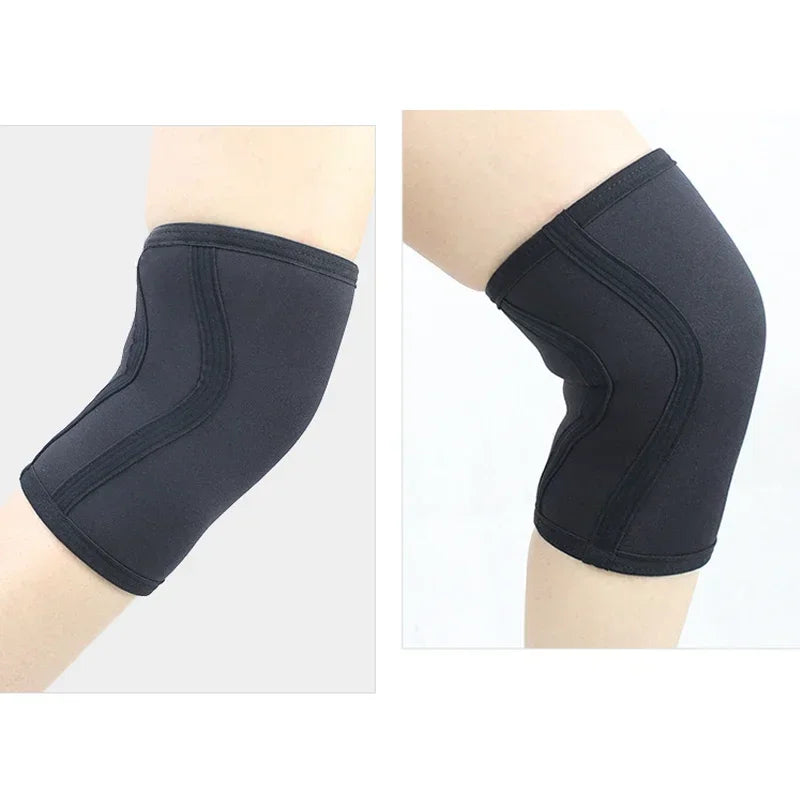 1 par agachamento 7mm joelho mangas almofada suporte das mulheres dos homens ginásio esportes compressão neoprene protetor de joelho para crossfit levantamento de peso