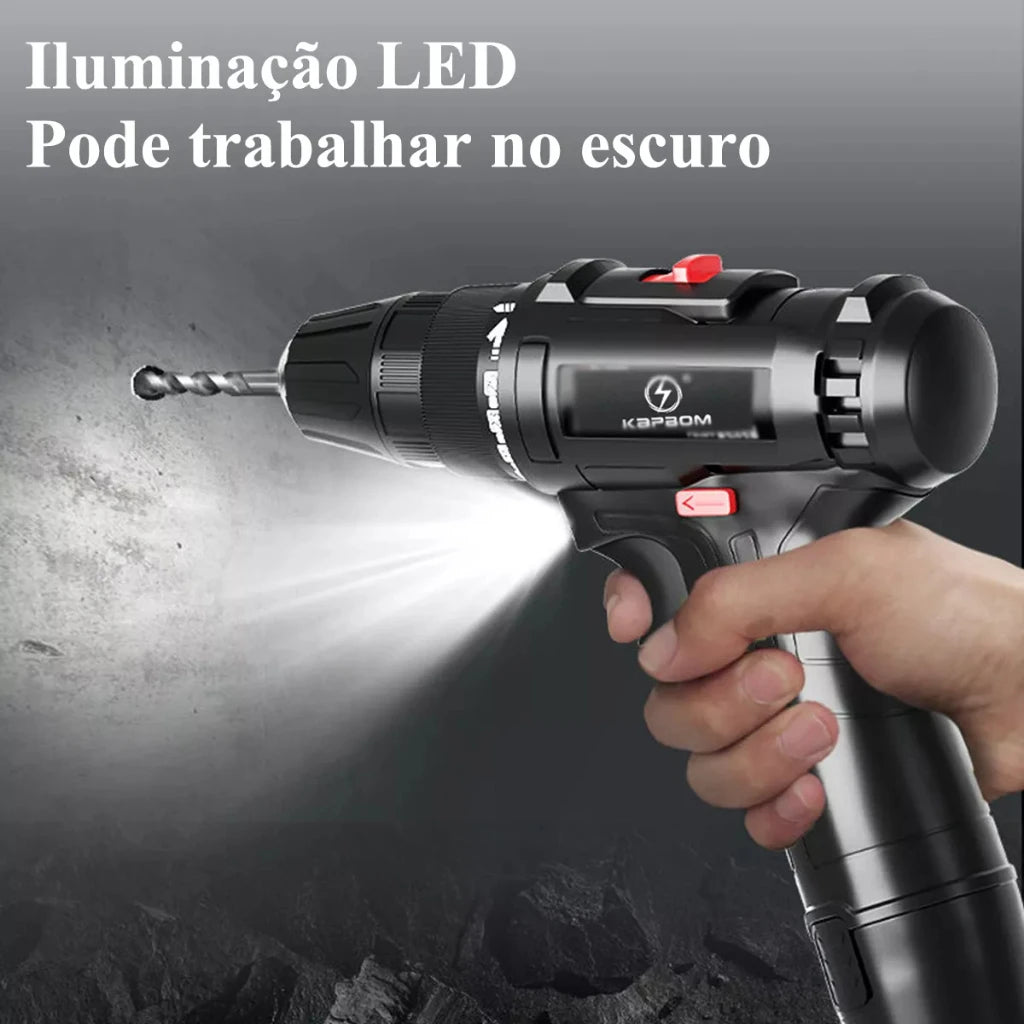 36v electric impact drill cordless high power lithium battery hand drill Household electric tools screwdriver