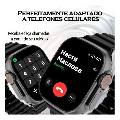 BW35 Ultra 2 Smartwatch Homens Mulheres Fitness Relógios Inteligentes IP67 Relógio Eletrônico À Prova D 'Água Monitor de Saúde Chamada Bluetooth