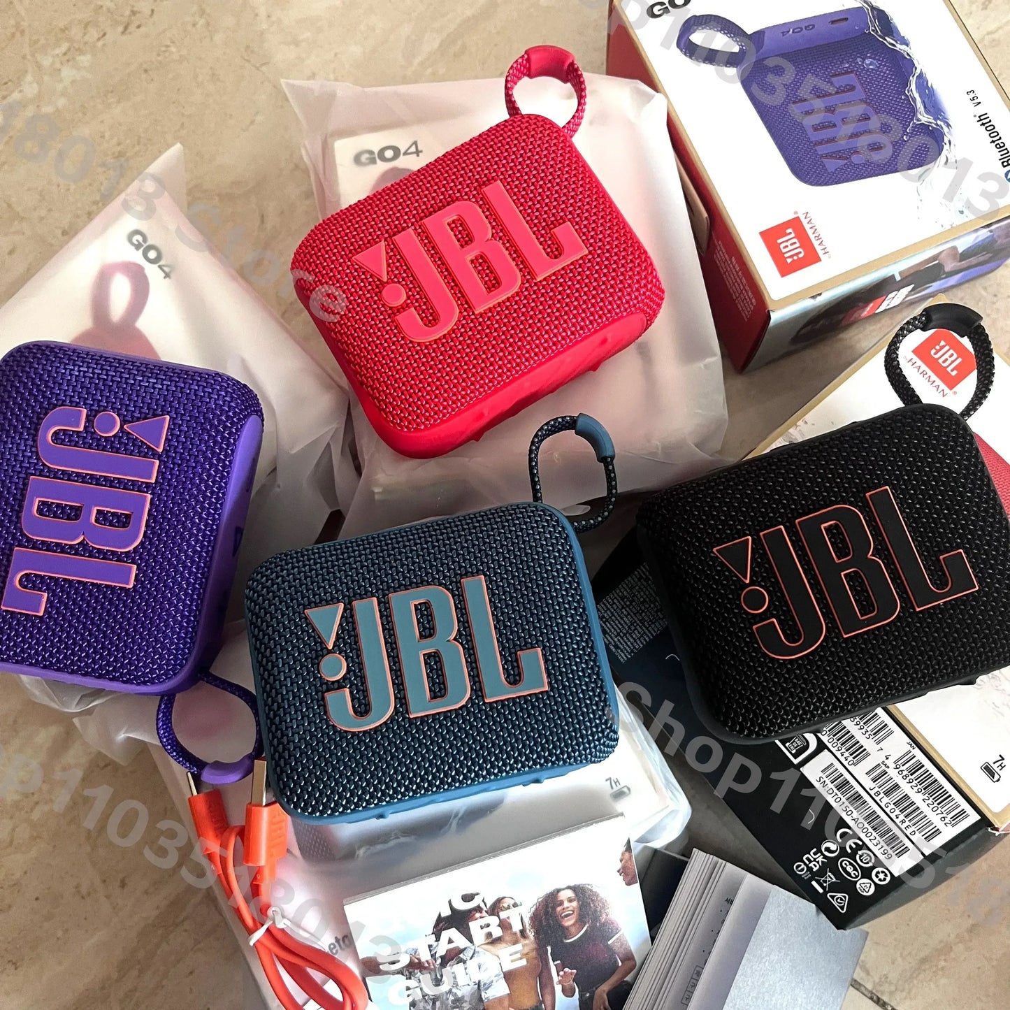 JBL-GO4 Alto-falante Bluetooth, 4ª Geração, Portátil, Ao Ar Livre, Áudio Do Computador, Suporte De Conexão Serial, Tijolo De Música