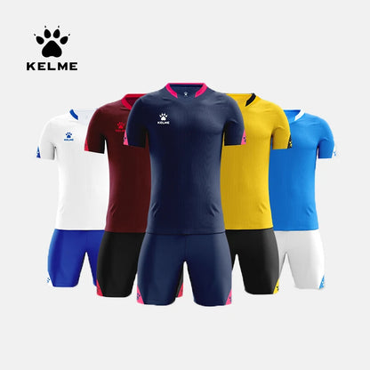 KELME-Custom Camisas De Futebol Para Homens, Uniformes De Futebol, Treino, Sportswear, Mangas Curtas Jersey, Shorts De Futebol, 3801099