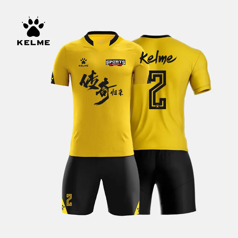 KELME-Custom Camisas De Futebol Para Homens, Uniformes De Futebol, Treino, Sportswear, Mangas Curtas Jersey, Shorts De Futebol, 3801099