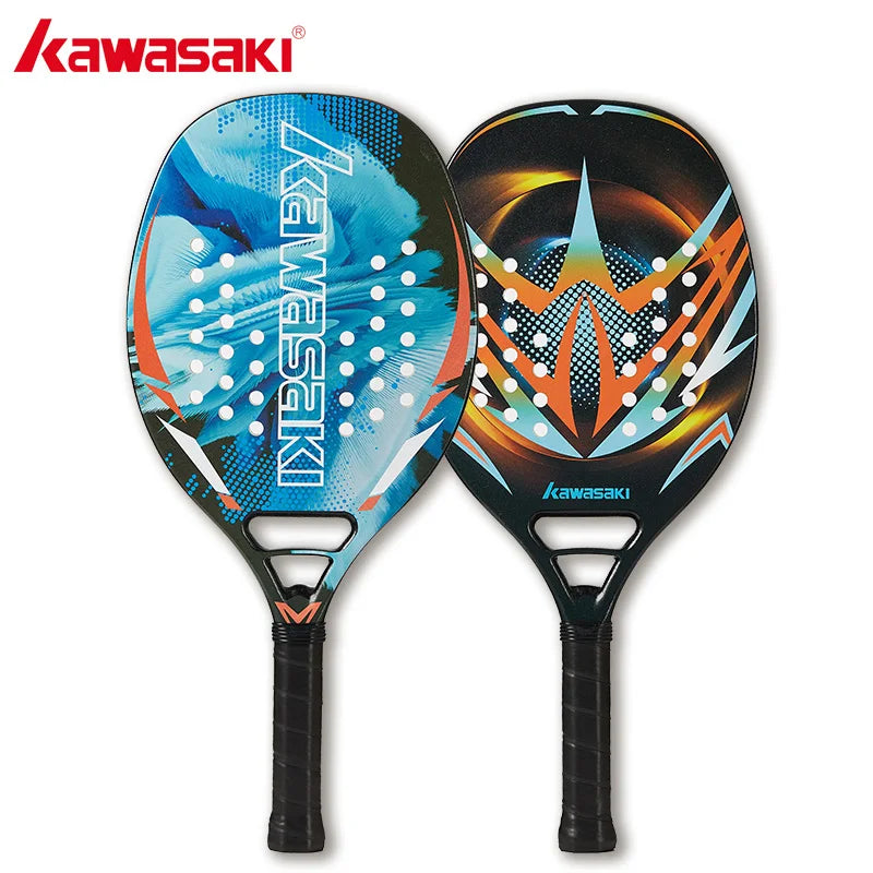 Kawasaki Power Beach Tennis Racket, Fibra de carbono e Glassfiber, 20, 30