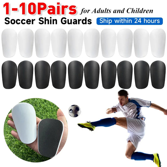 Mini Futebol Shin Pads para Equipamentos de Futebol, Extra Pequenos Guardas para Homens e Mulheres, Bola de Futebol Acessórios de Treino, 1 a 10 Pares