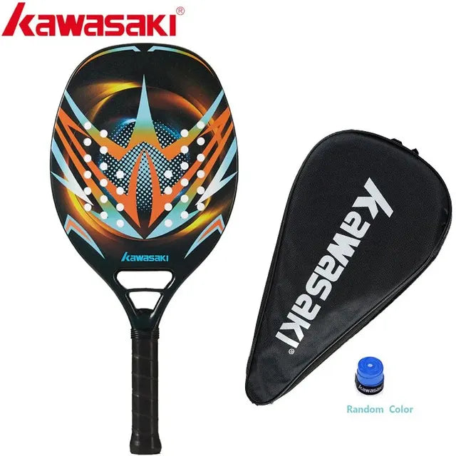 Kawasaki Power Beach Tennis Racket, Fibra de carbono e Glassfiber, 20, 30