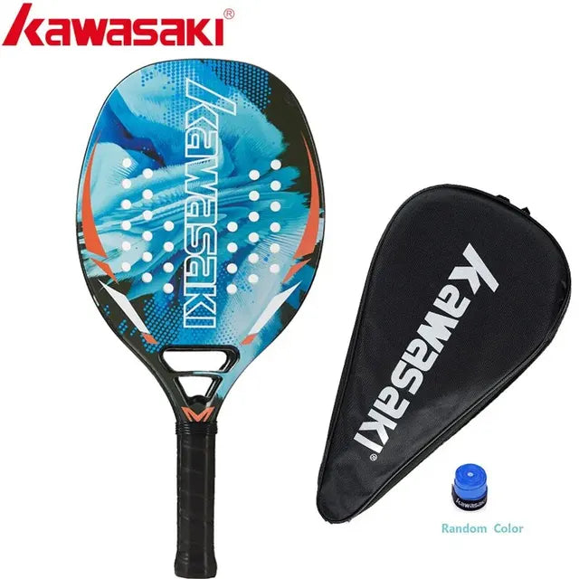 Kawasaki Power Beach Tennis Racket, Fibra de carbono e Glassfiber, 20, 30