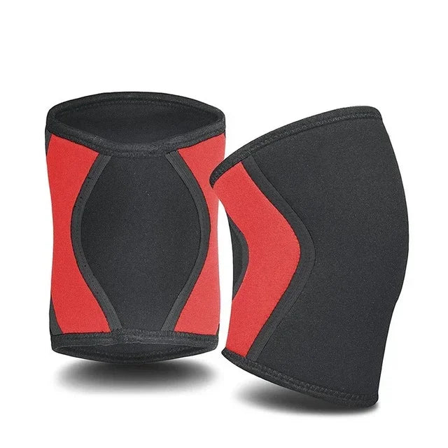 1 par agachamento 7mm joelho mangas almofada suporte das mulheres dos homens ginásio esportes compressão neoprene protetor de joelho para crossfit levantamento de peso